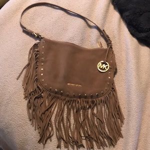 Suede fringe Michael Kors purse